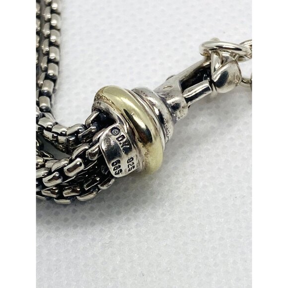 David Yurman 6 Strand & Quatrefoil Enhancer 925 585 - Picture 8 of 13